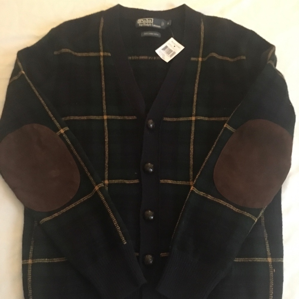 NEW Polo Ralph Lauren Men’s Plaid Cardigan